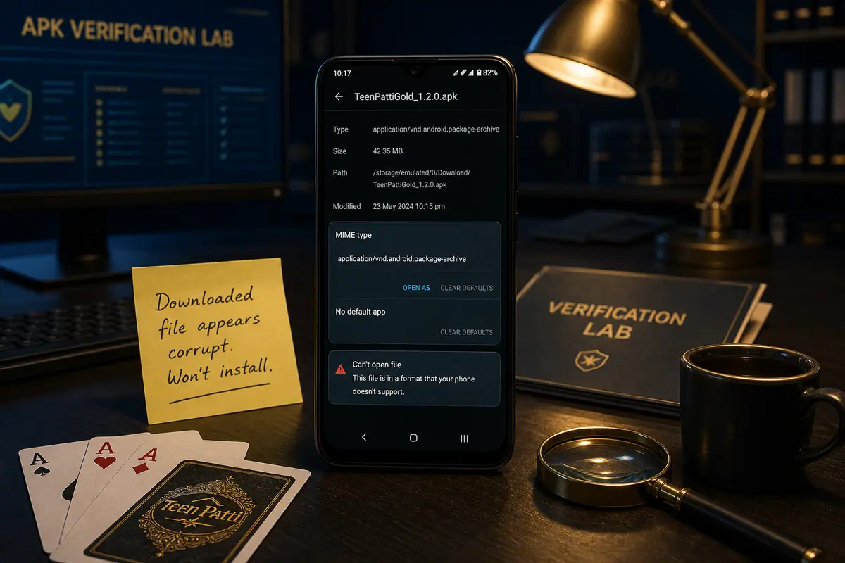 BestRummyBonus low-end Android loading and cache cleanup desk with card-game practice props