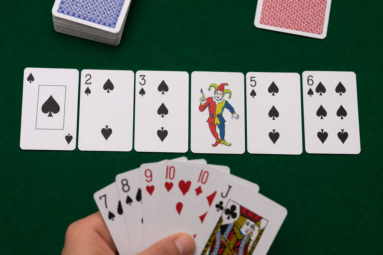 Impure runs may include one joker substitute when table rules allow it.